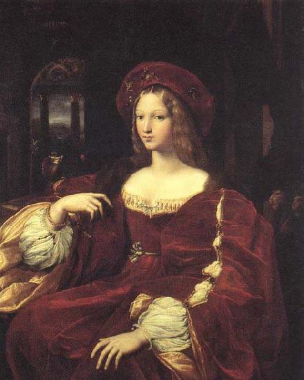 RAFFAELLO Sanzio Portrait of Jeanne d'Aragon Sweden oil painting art